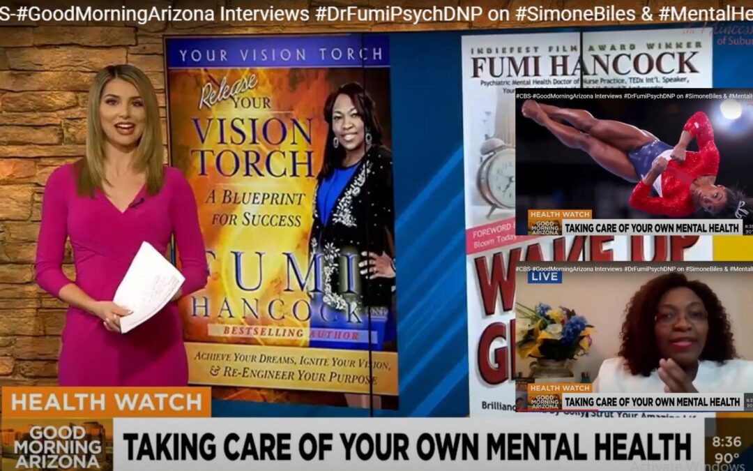 GoodMorningArizona Interviews #DrFumiPsychDNP on #SimoneBiles & #MentalHealth. #AZfamily