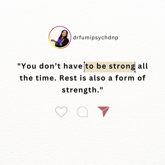 You Don’t Have to be Strong All the Time